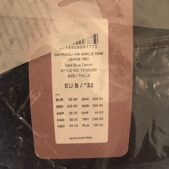 Only • Paoli High Waisted Ankle Grazer Jeans • EU S - Picture 4 of 9